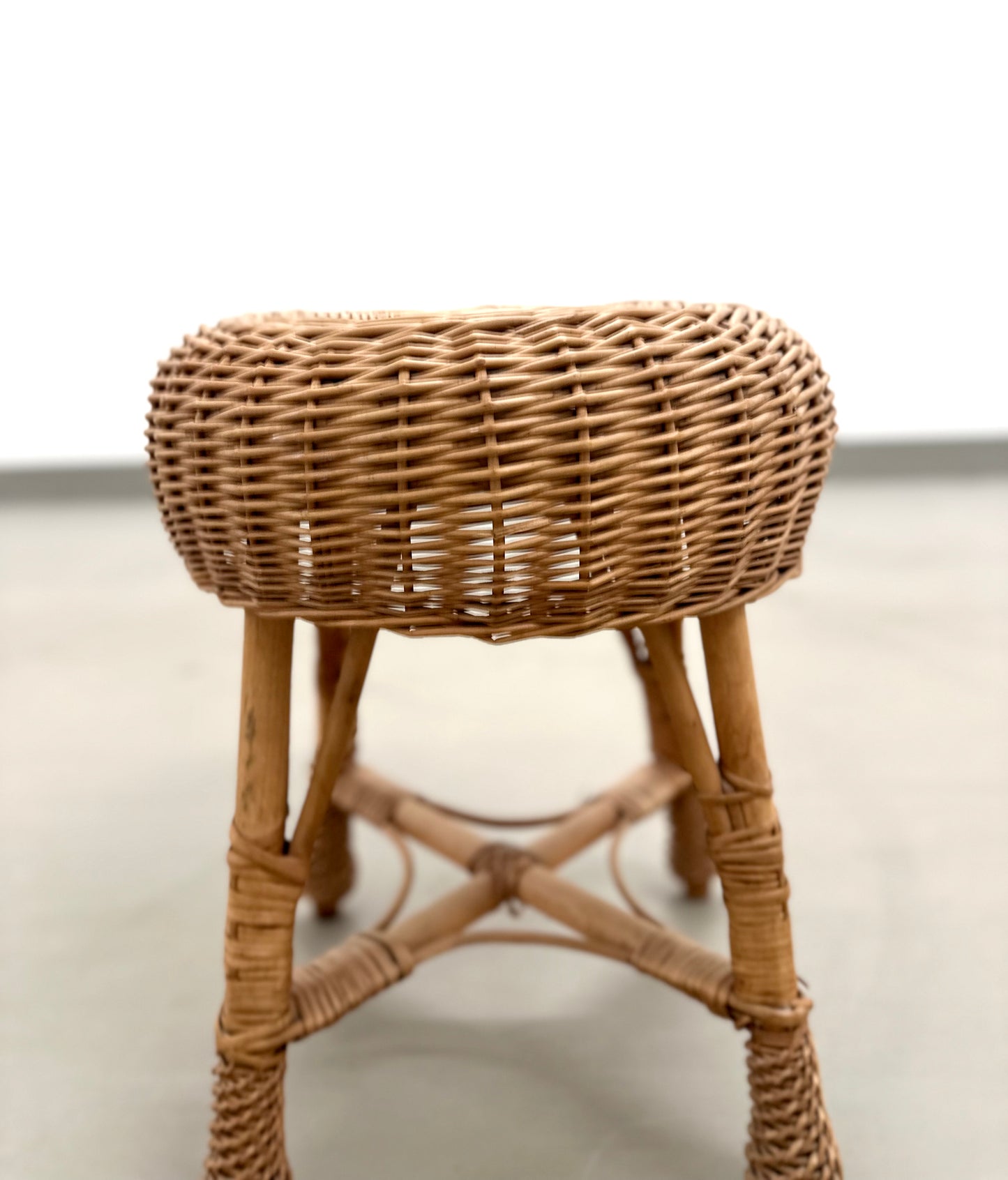 Vintage Rattanhocker - 70er Jahre
