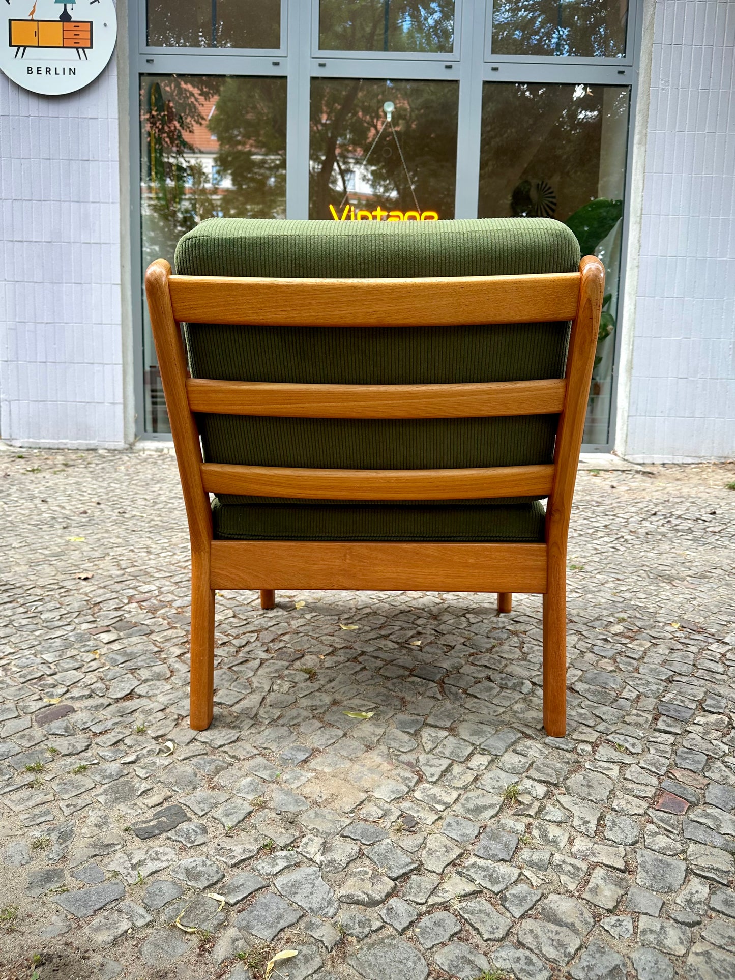 Teak Loungesessel von L. Olsen & Søn Møbelfabrik 60er Jahre - neu gepolstert -