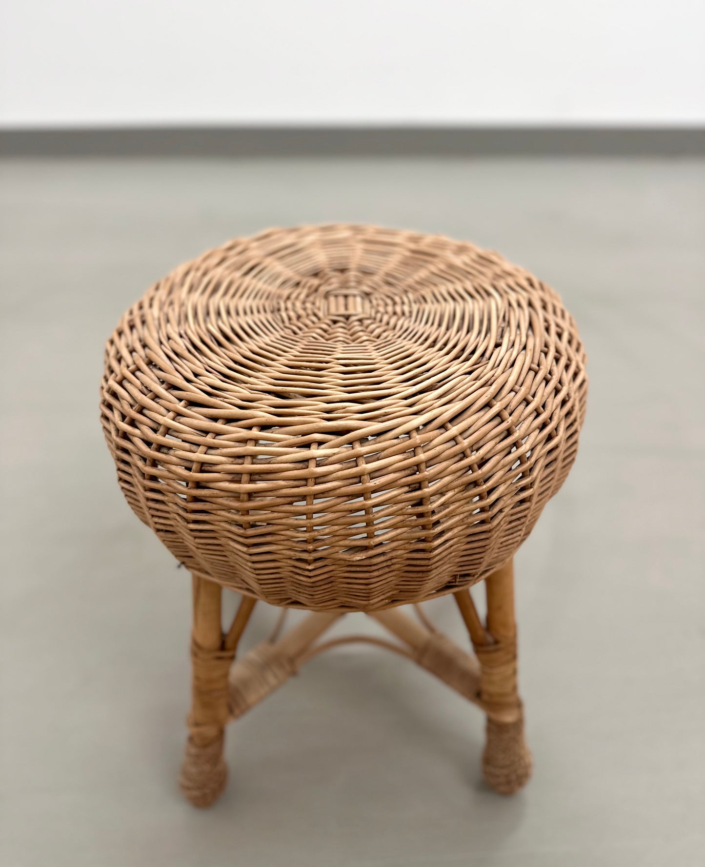 Vintage Rattanhocker - 70er Jahre