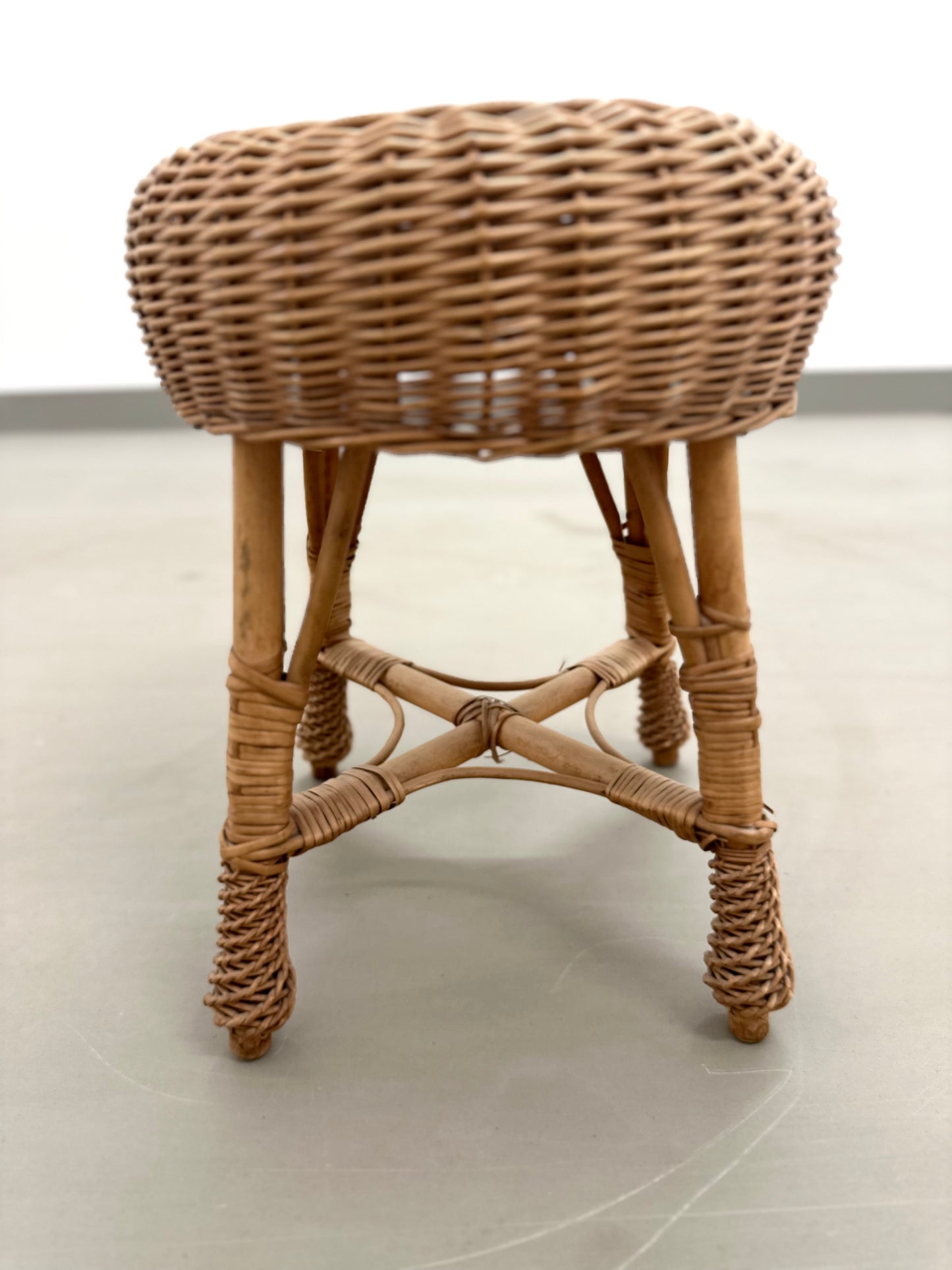 Vintage Rattanhocker - 70er Jahre