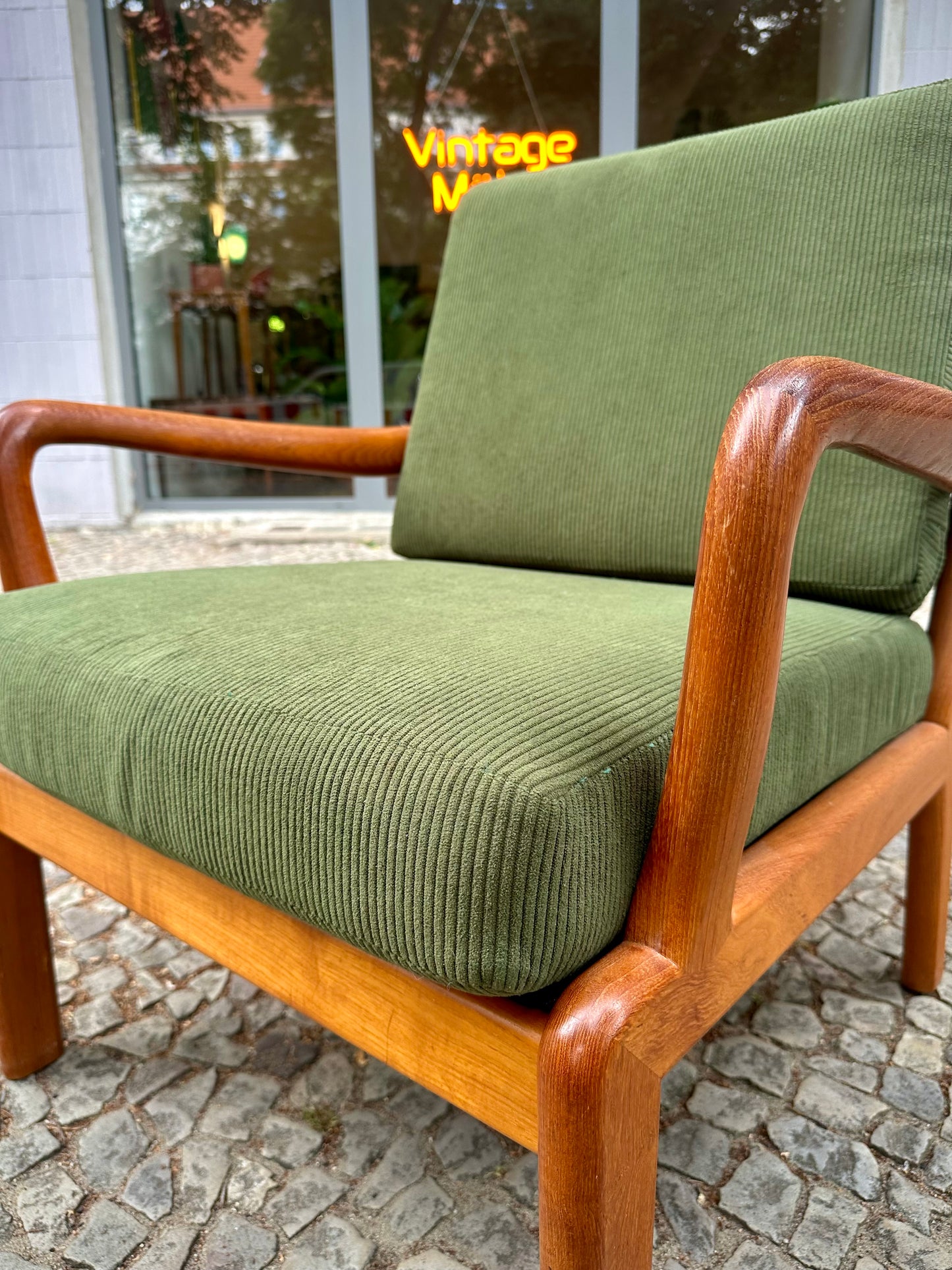 Teak Loungesessel von L. Olsen & Søn Møbelfabrik 60er Jahre - neu gepolstert -