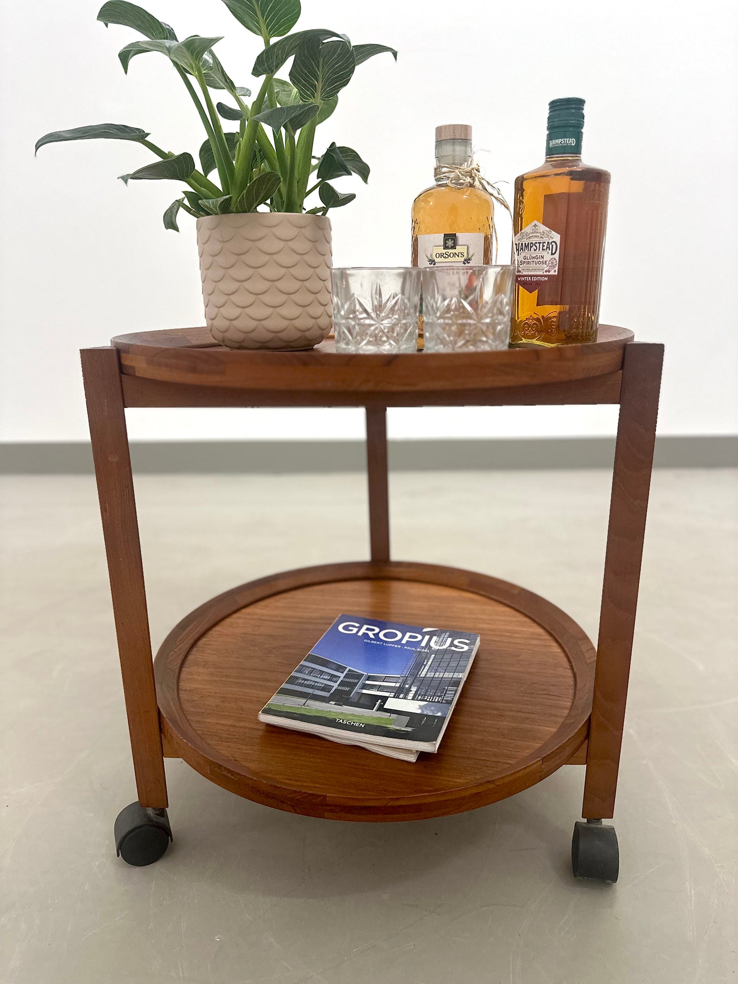 Teakholz Servierwagen von Sika Møbler - Dänemark, 70er Jahre
