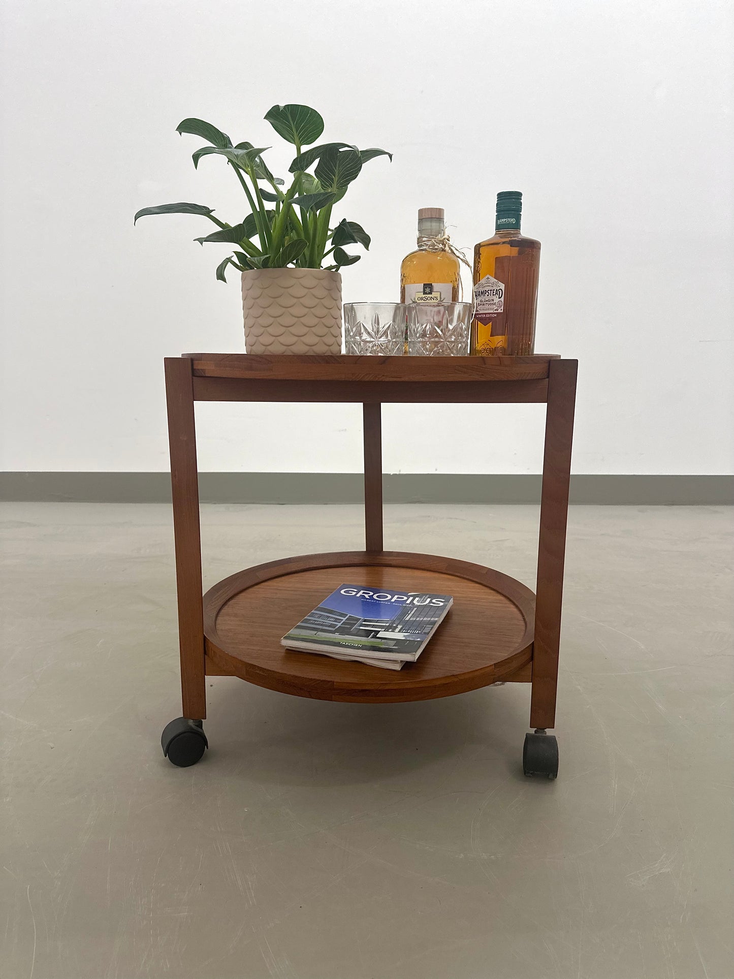 Teakholz Servierwagen von Sika Møbler - Dänemark, 70er Jahre