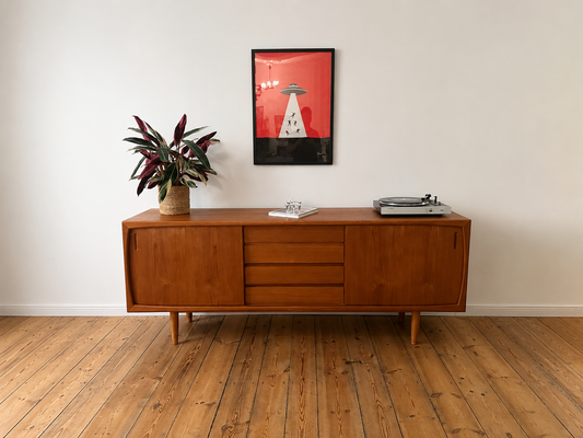 Teakholz Sideboard im Mid Century Design - Dänemark, 60er Jahre
