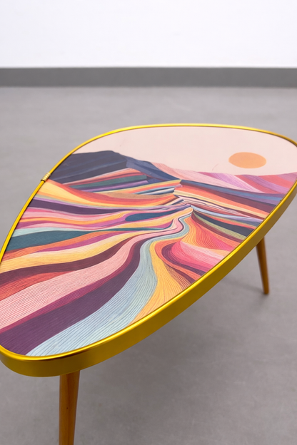 Nierentisch / Beistelltisch im Mid Century Stil
