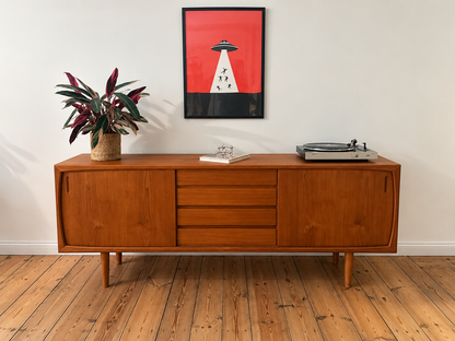 Teakholz Sideboard im Mid Century Design - Dänemark, 60er Jahre