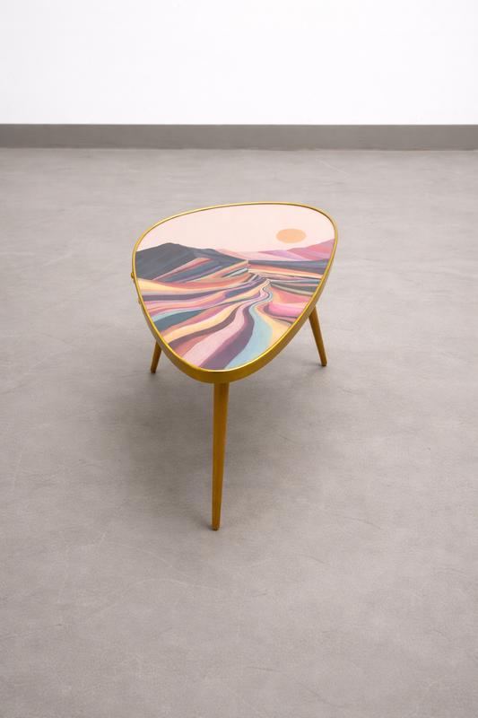 Nierentisch / Beistelltisch im Mid Century Stil