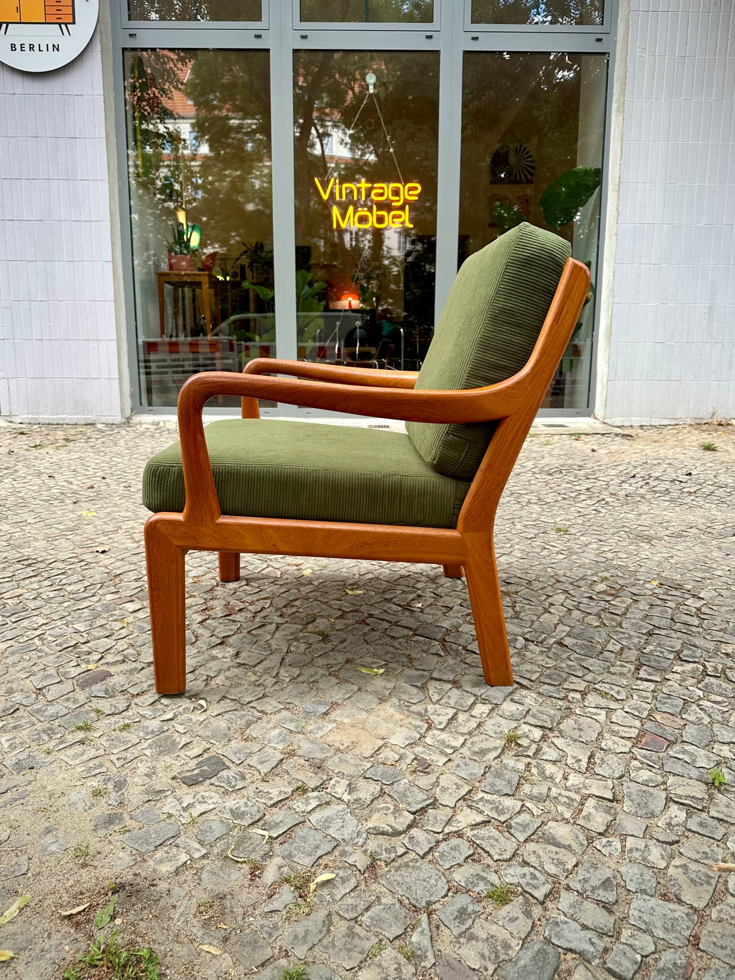Teak Loungesessel von L. Olsen & Søn Møbelfabrik 60er Jahre - neu gepolstert -