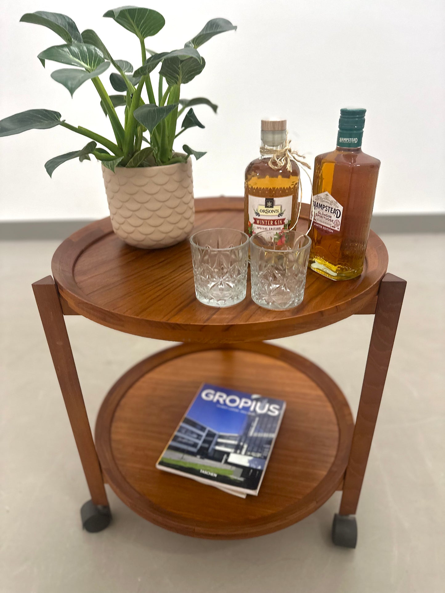 Teakholz Servierwagen von Sika Møbler - Dänemark, 70er Jahre