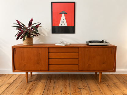 Teakholz Sideboard im Mid Century Design - Dänemark, 60er Jahre